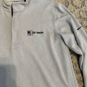 Nike Gray and Black Dri-FIT Pullover